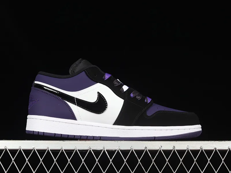 All categories Air Jordan Jordan series basketball shoes Air Jordan 1 Low Air Jordan 1 Low "Court Purple" AJ1 Joe 1 new black and purple toe 553558-125